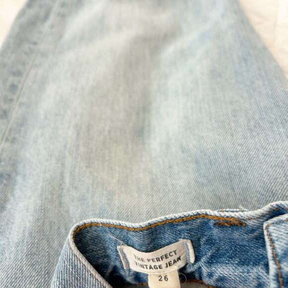 Madewell The Perfect Vintage Jean Light Wash High Rise Straight Leg 26 EUC - Picture 5 of 10